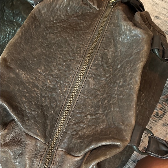 All Saints Dark Brown Leather Shoulder Bag - Picture 9 of 13